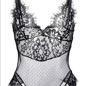 Aranmei lingerie for women teddy one piece lace